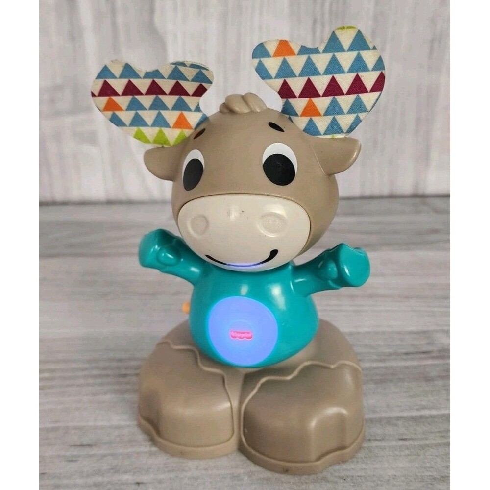 Fisher Price Linkimals Musical Moose Interactive Education Toy Tested Works P12